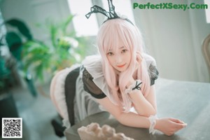 DJAWA Photo - Bambi (밤비): "Sheer Bunny Maid" (51 photos)