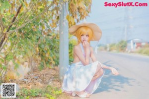 Coser @ 桜 桃 喵 Vol.063: 小 忍 草帽 (59 photos)