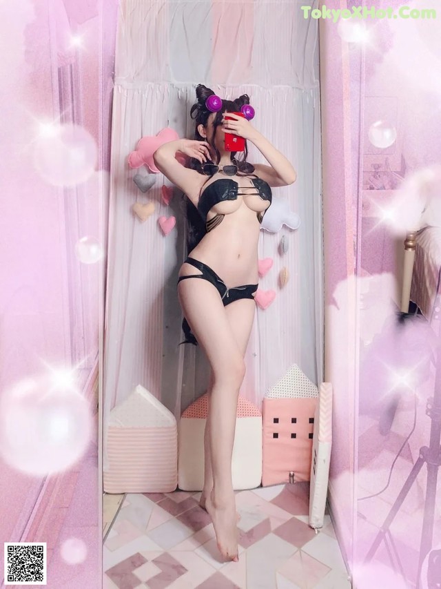 Coser@rioko凉凉子 Vol.021: 紫式部泳装 (15 photos) No.1a9804